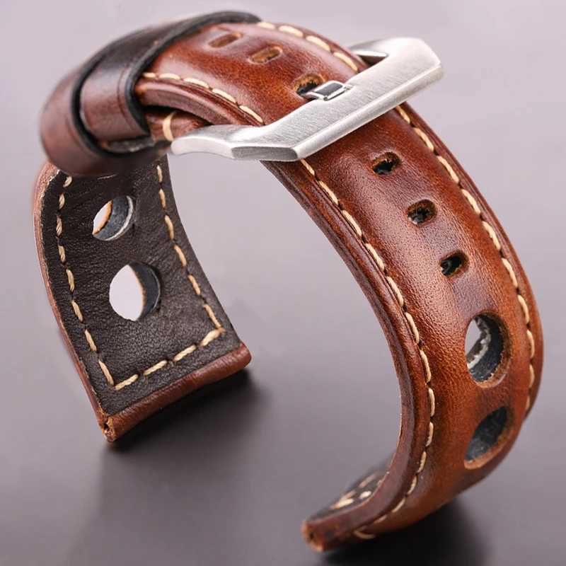 Braccialetta Di Vaccino Str Bracciale Vintage Volina In Pelle 20Mm 22Mm 24Mm Ba…