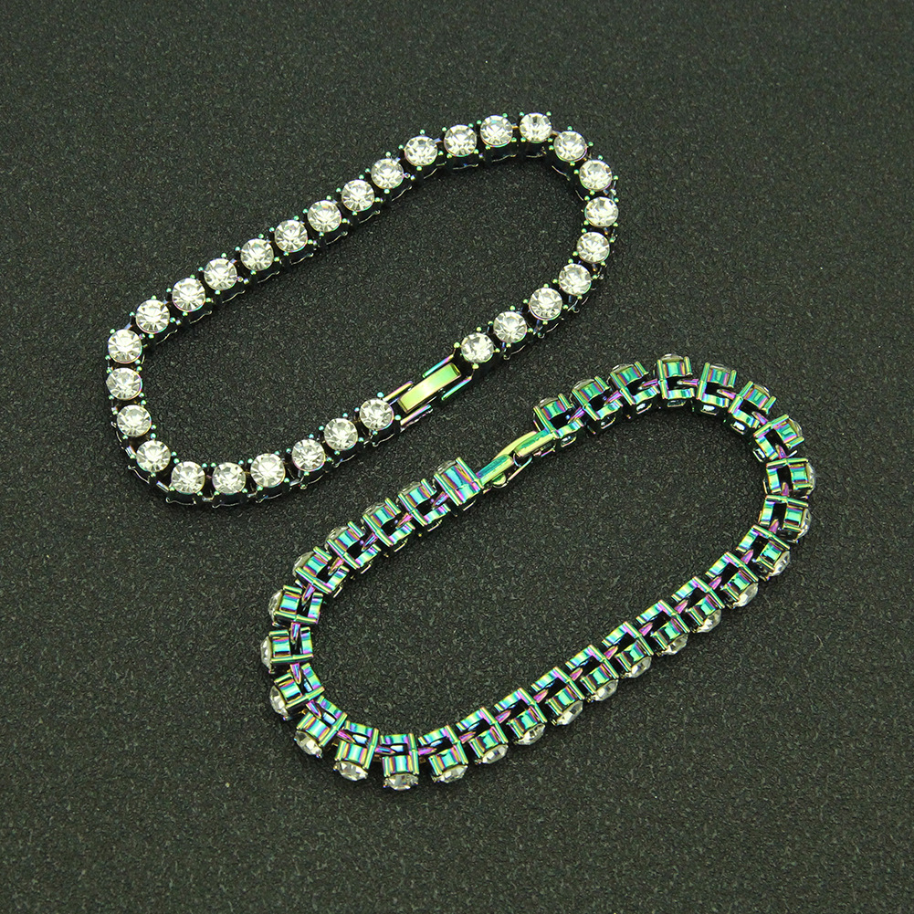 S925 Sterling Silver Bracelet Female Zirconia Tennis Ball Womens Fashion Simple Engagement Wedding Charm Jewelry Woman 4mm 7inch - 8inch