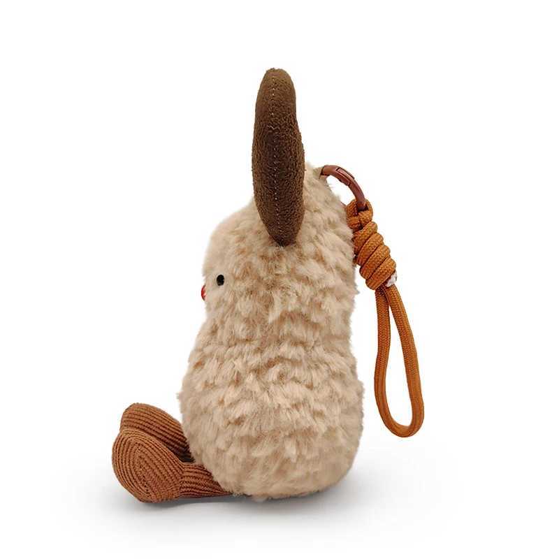 Hot New Small Peanut Plush Doll Living Room Decoration Pendant Furniture Supplies Cute Plush Interactive Toys Gift Z250208