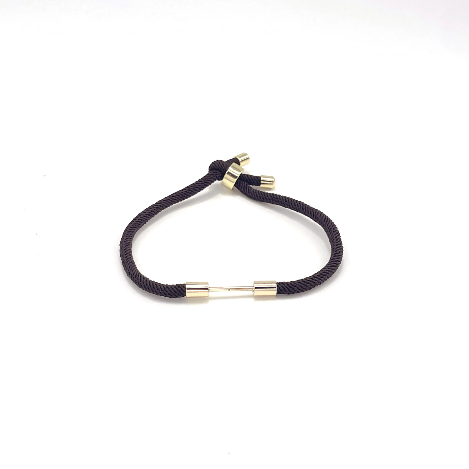 10pcs Braided Nylon Cord Pendant Bracelets Making Slider Adjustable Semi-finished DIY Jewelry 250221