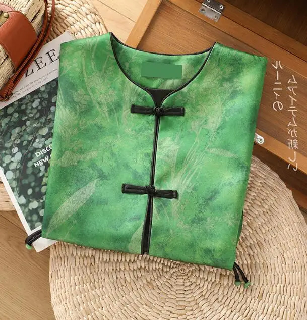 Chinese style retro jacquard buckle vest spring fashionable jacket 250207