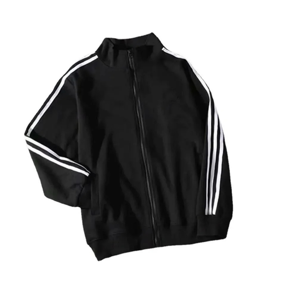 Spring Summer Womens Sport Baseball Jacket Loose Fit Korean Style Thin Cloth Crew Neck Student Black Womens Trendy Jacket 250116