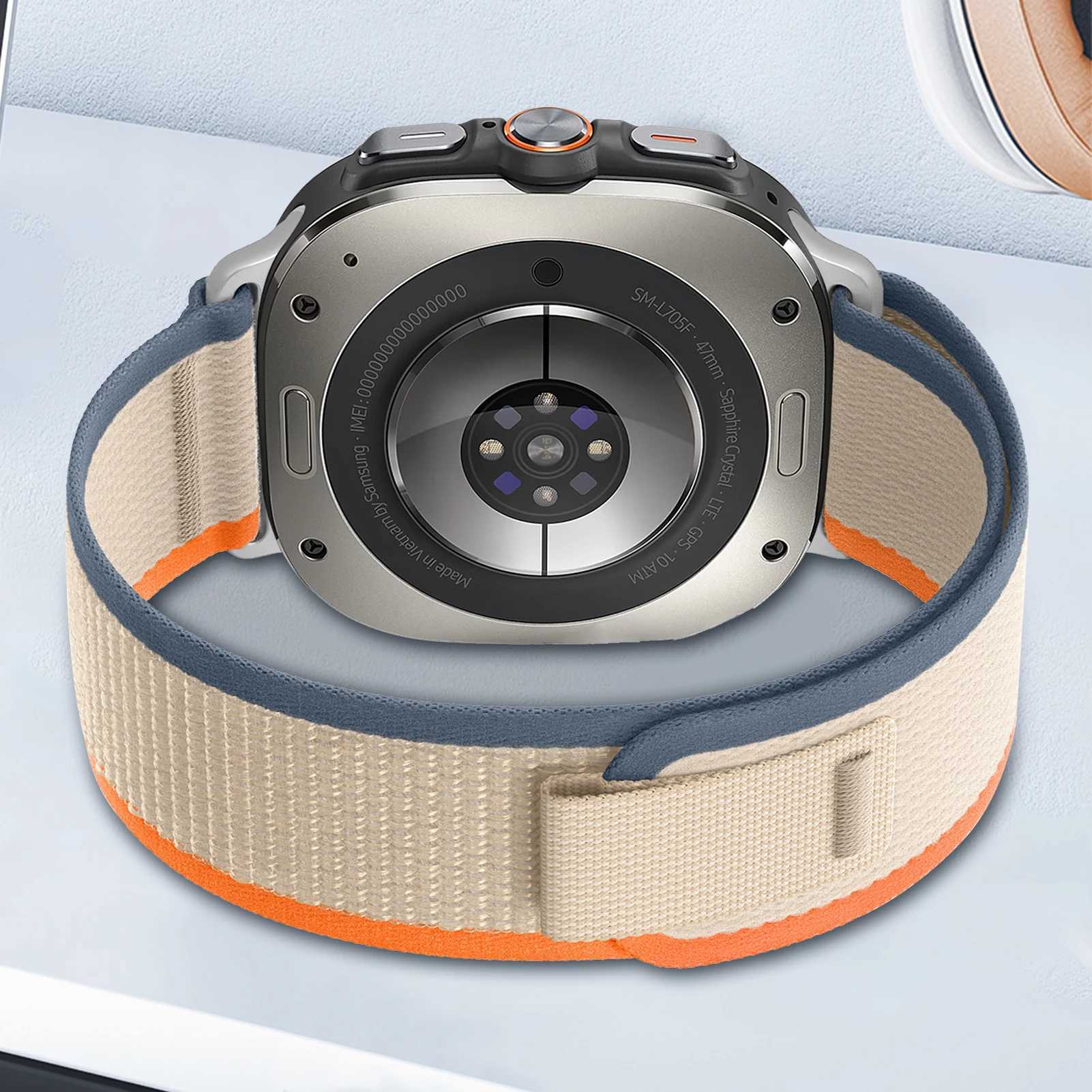 Bracelet For Samsung Galaxy Ultra Str 47mm Accories Sport Nylon wristband Trail loop correa Galaxy 7 ultra BandXJ250208