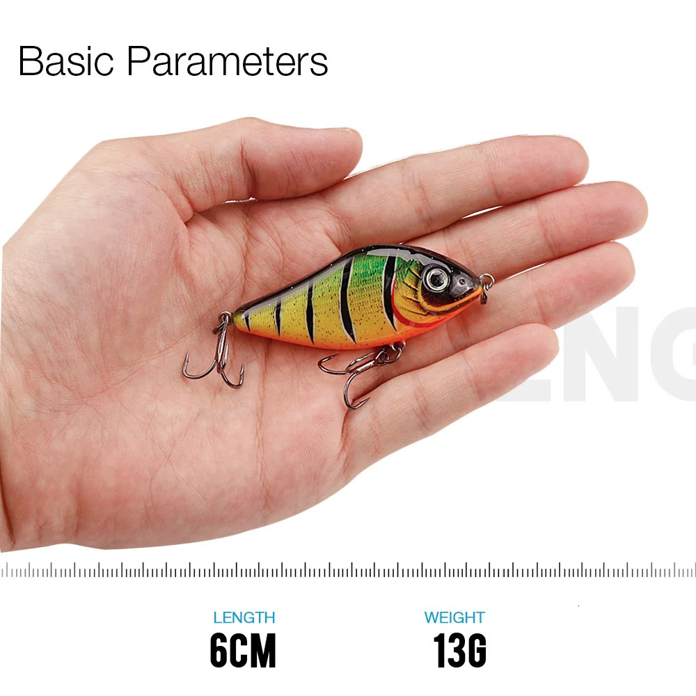 TREHOOK 6cm8cm10cm Slider Jerkbait Sinking Wobblers For Pike Crankbait Fishing Lure Rattling And Vib Winter Tackle 250207
