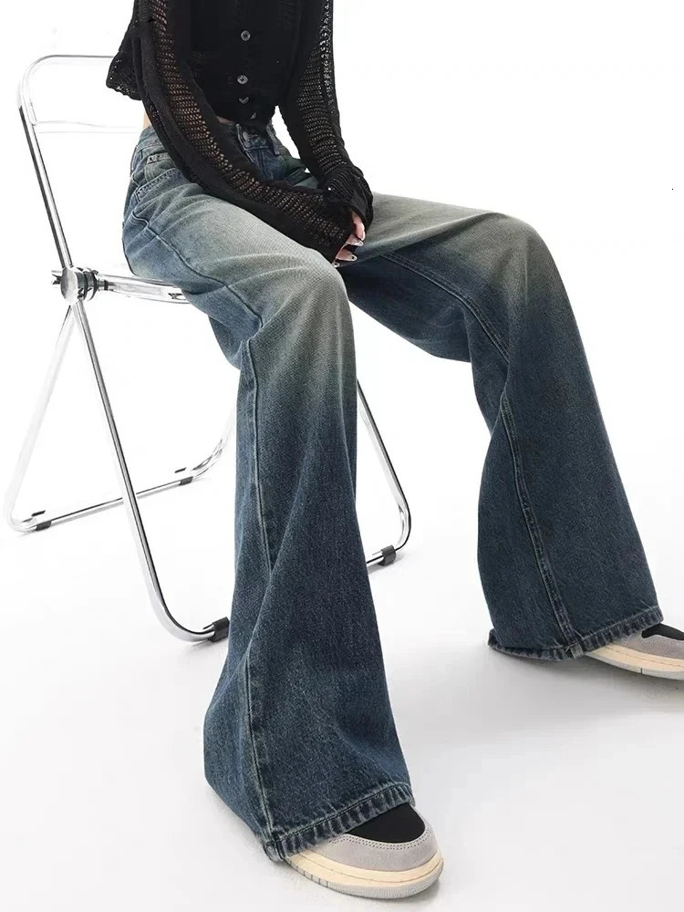 Duomofu Autumn Vintage Loose Simple Casual Female Jeans American Classic High Waist Slim Fashion Distressed S-XL Women Jeans 250206