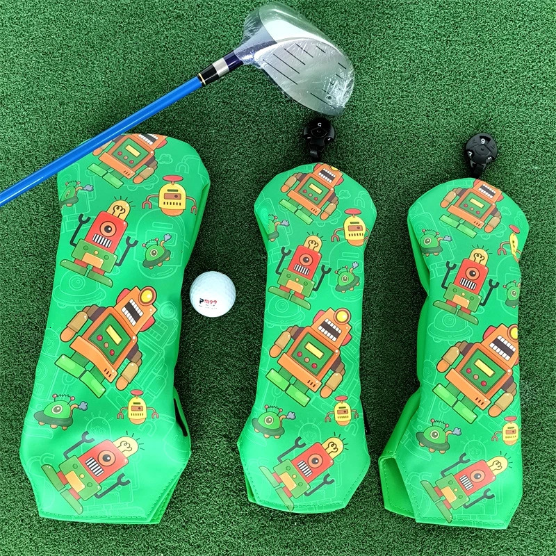 PU Waterproof Golf Wood Headcover Set Durable Driver UT Golf Wood Headcover High Quality 250207