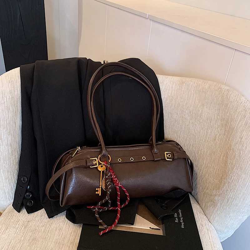 Soft Interior Decoration Top Handbag Sewing Thread Bohemian Style 2025 New Wenfei Zipper Pu Wenbag Y250208