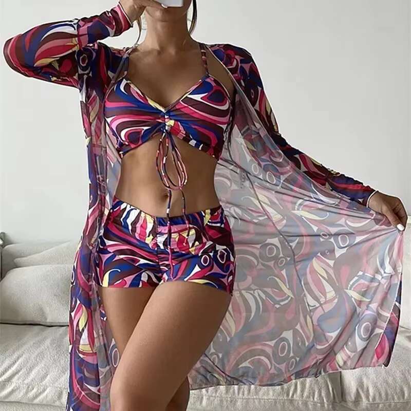 2025 Sexy Separate Swimsuits Tankini Female Swimwear Sports Beach Wear Two Piece Bathing Suits Girls Pool Women Swimming Suit