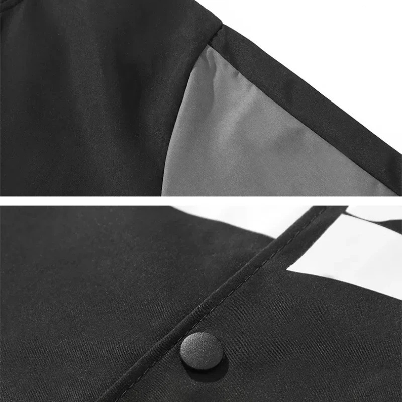 Lantern Long Sleeve Mens Spring Autumn Button Hoodies Cardigan Pockets Letter Printing Contrast Color Preppy Style Vintage Tops 250207