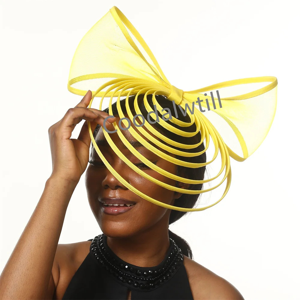 Fascinator Hat For Women Elegant Wedding Church Headpiece Ladies Chic Bow Fascinators Party Hats Derby Millinery 250207