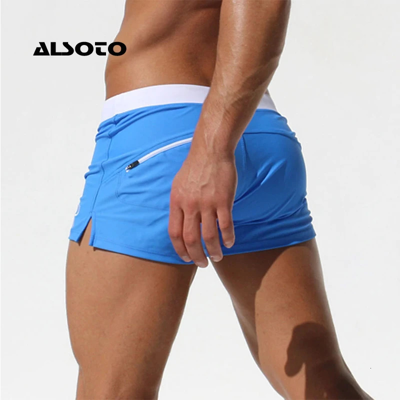ALSOTO Swimwear Men Swimsuit Shorts Mens Briefs Summer Swim Suit Sexy Mayo Sunga Beach Shorts Stroj Kapielowy Badpak 250121