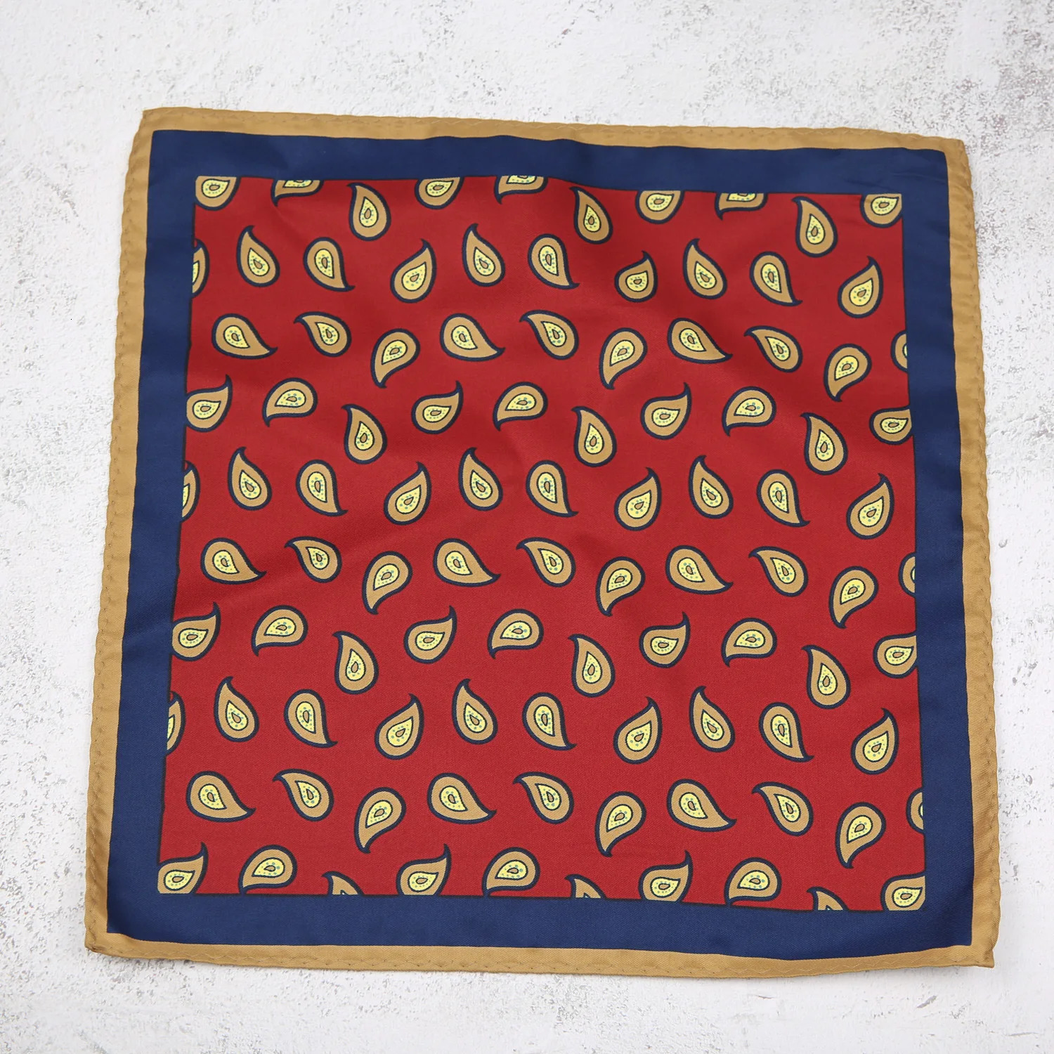Dot Red Print Pocket Square Floral Chest Towel Paisley Suits Wedding Gentlemen Hankies Mens Handkerchiefs Squares 250114