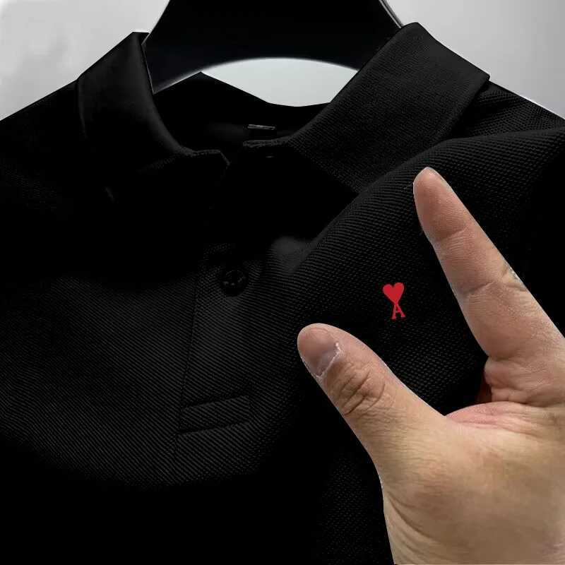 Mens comfortable and breathable polo shirt minimalist top elegant beautiful hot selling high-end fashion summer 2025T250207
