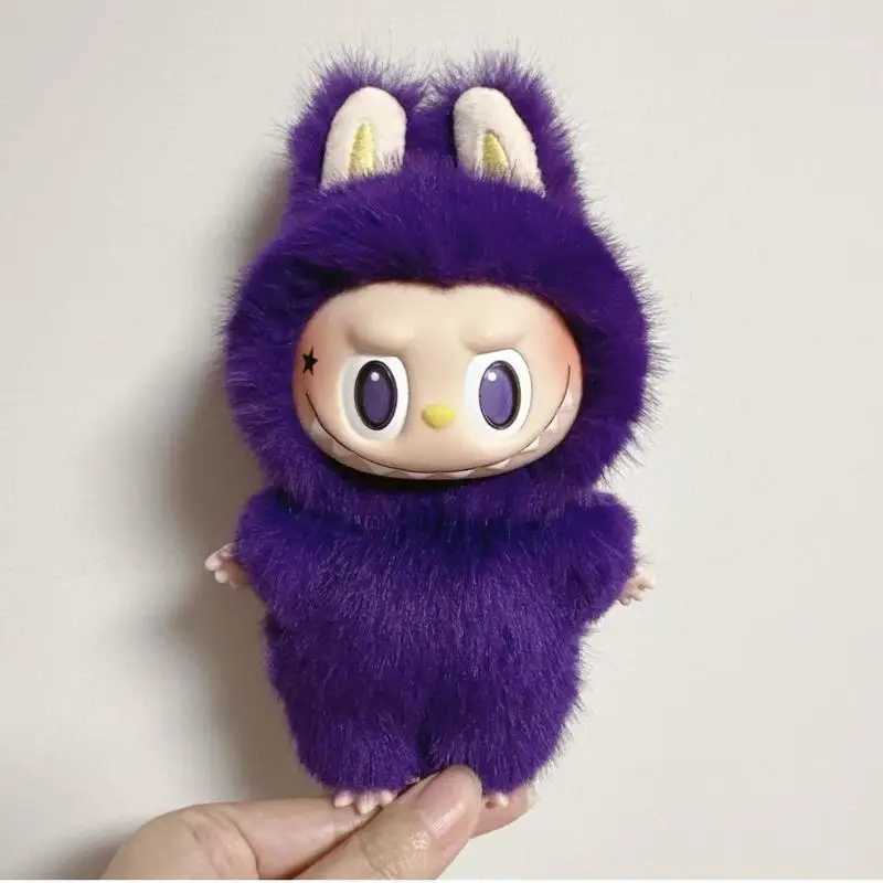 New Arrival High Qu The Monsters Labubu 17cm Milanese Purple Kingdom Series Model Doll Toy Cute Enamel Face Keychain Gifts Z250208