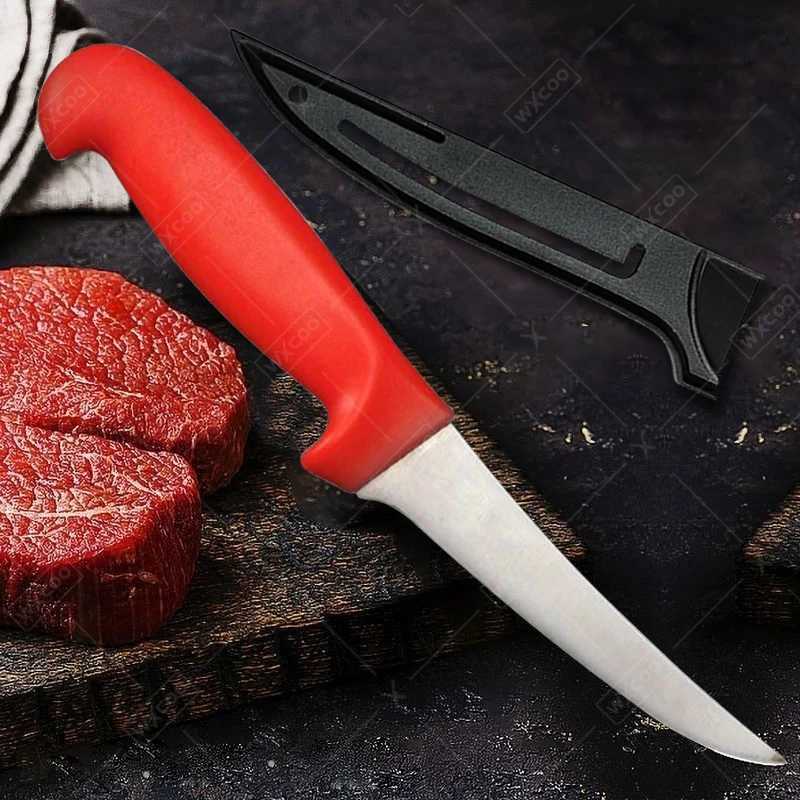 Stainless Steel Skinning Carving Knife Kitchen Boning Knife Meat Butcher Cleaver Utility Slicing Fish Vegetable Fruit Knives W250208