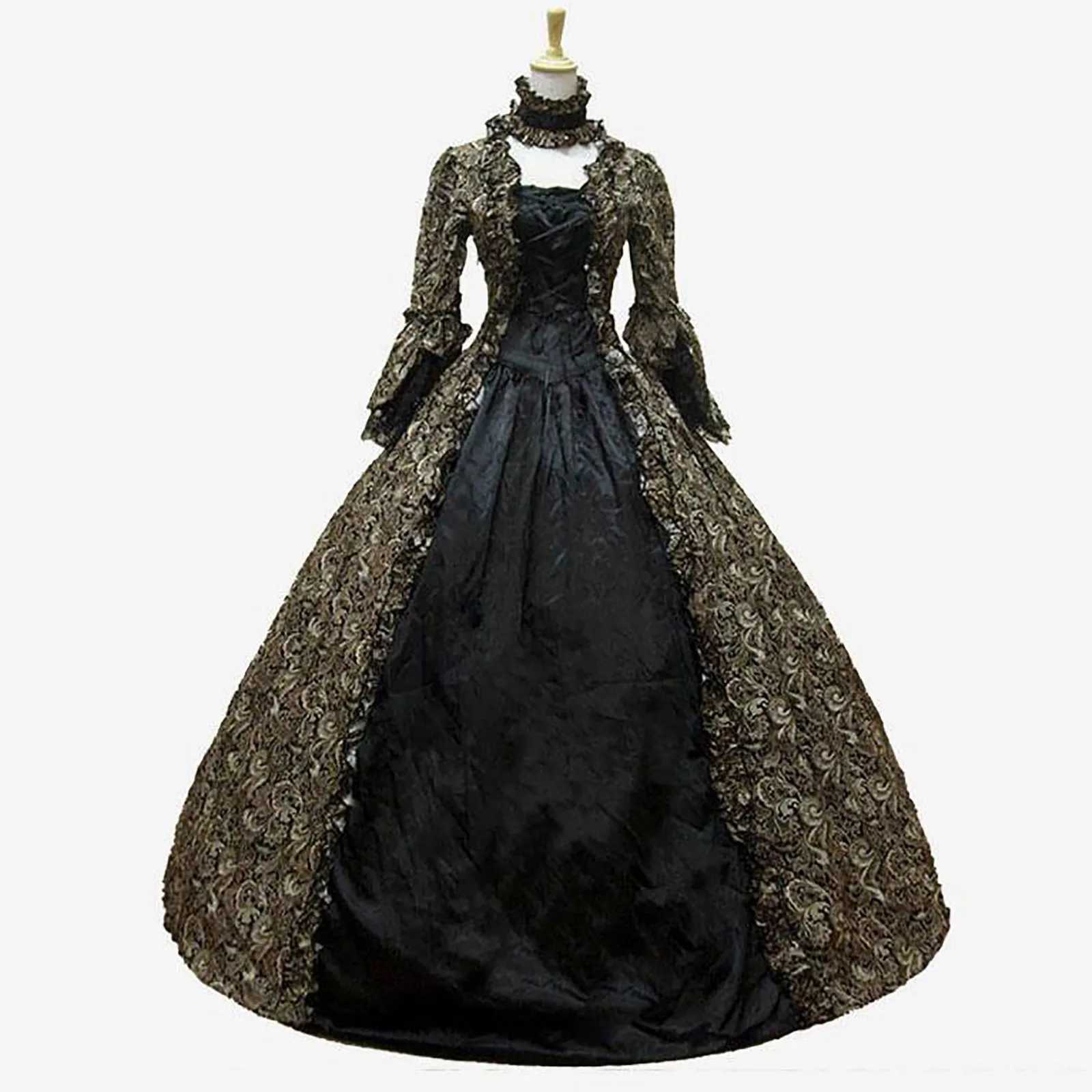 Medieval Hood Grn Cocktail Dress Vintage Party Come Masquerade Prom Dress Floor Sexy Anime Cosplay Come Dresses W250208
