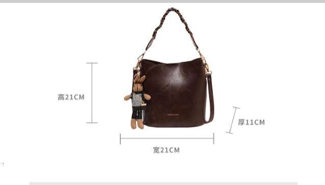 Women's Bags Ai Cheng's niche design ladies' new high-end texture versatile crossbody bag, hand-held bucket bag