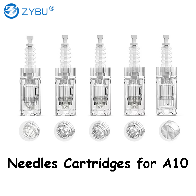 50Pcs Original A10 Needles Wireless Dr pen Derma Microneedle Pen Cartridge Needle Microneedling Skin Care 12Pin 24 Pin 36 Pins 42Pin Round Nano-R MTS 