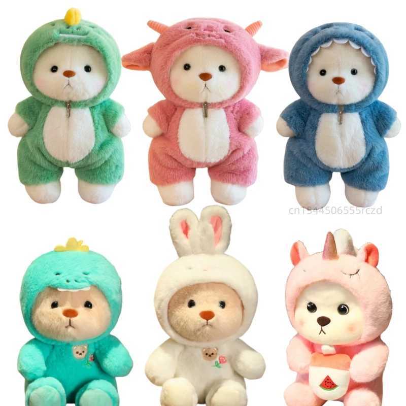 No Activi 25/35cm Creative Cosplay Joint Bear Plush Toy Cute Stuffed Animal Bunny Shark Dinosaur Plush Doll Soft Toy For Girls Z250208