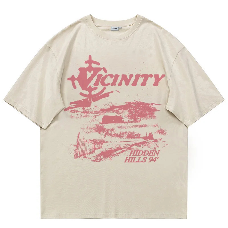 Mens T-Shirts Oversized Cotton Korean Fashion Vintage Graphic Y2k Tops Streetwear Short Sleeve Tees Harajuku Aesthetic Clothing 250206
