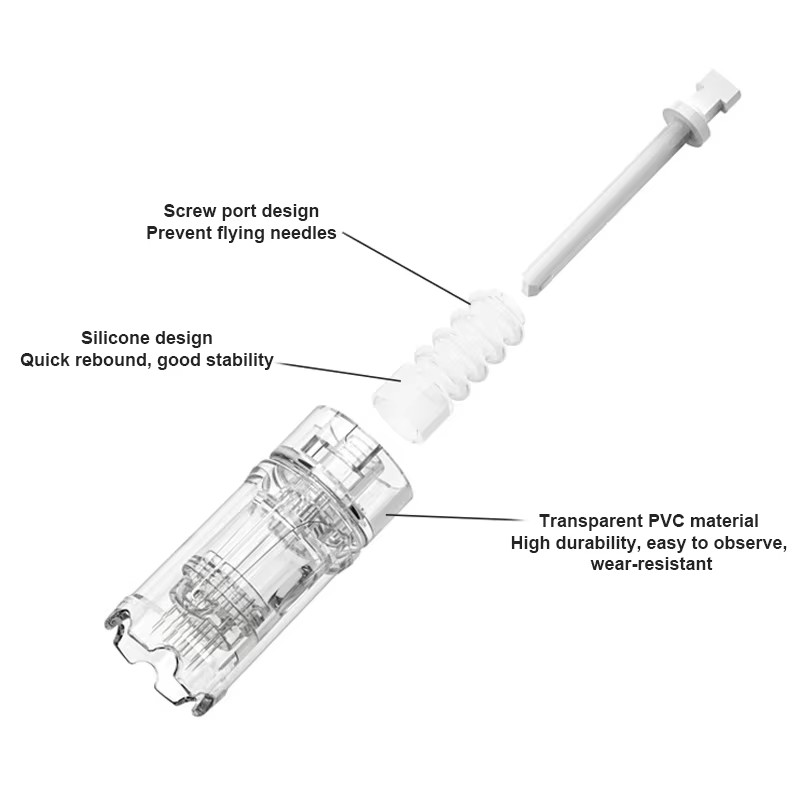 Dr Pen Ultima A10 Replaceable Microneedle Cartridge - Derma Precision Tool with Multiple Pin Options Needles (Nano 12/24/36/42)