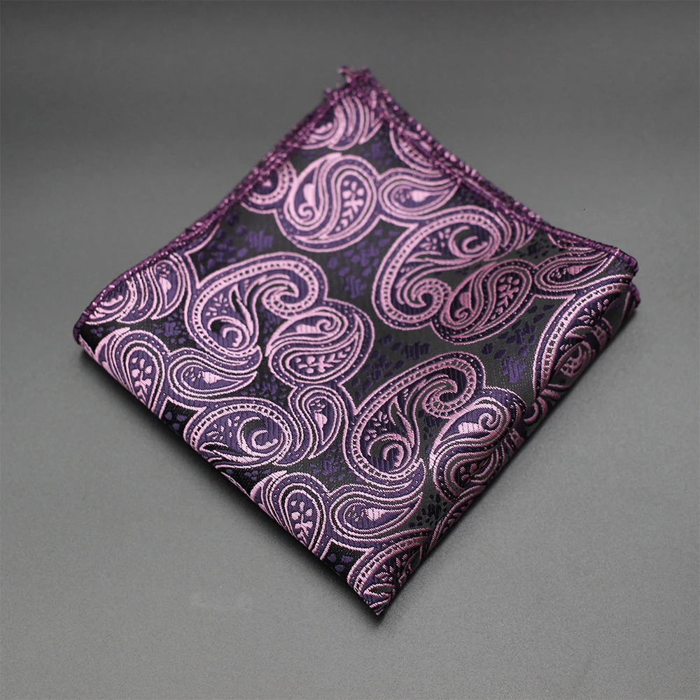 Paisley Pocket Square Fabric Handkerchiefs Suit Mens Bandana Accessories Business Hanky Breast Scarf Japanese Handkerchief 250114