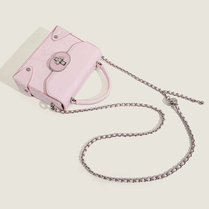 Maillard High-End Handbag New Fashion Explosive Pink Small Square Commuting Versatile Diagonal Cross Bag