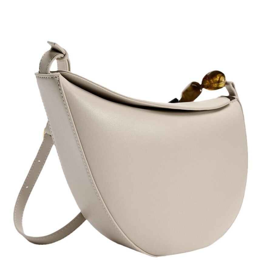 designer bag Spanish women's ZR home 2024 autumn new product stone decoration asymmetric shoulder fashion versatile crossbody bag