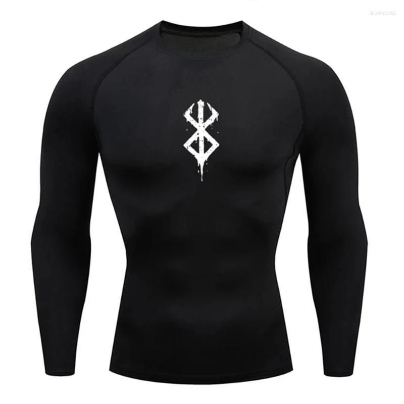 Men's T Shirts 2025/Men's T-Shirt Compression Shirt Sun Protection Long Sleeve Second Skin Breathable Rash Guard Sportswear Bodybuilding Top