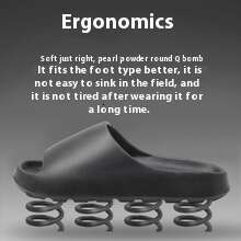 New EVA Coconut Men's Home Furnishings, Wear resistant, Thick Bottom, Anti slip, Bathroom, Shower, Cooling, Slippers for Women