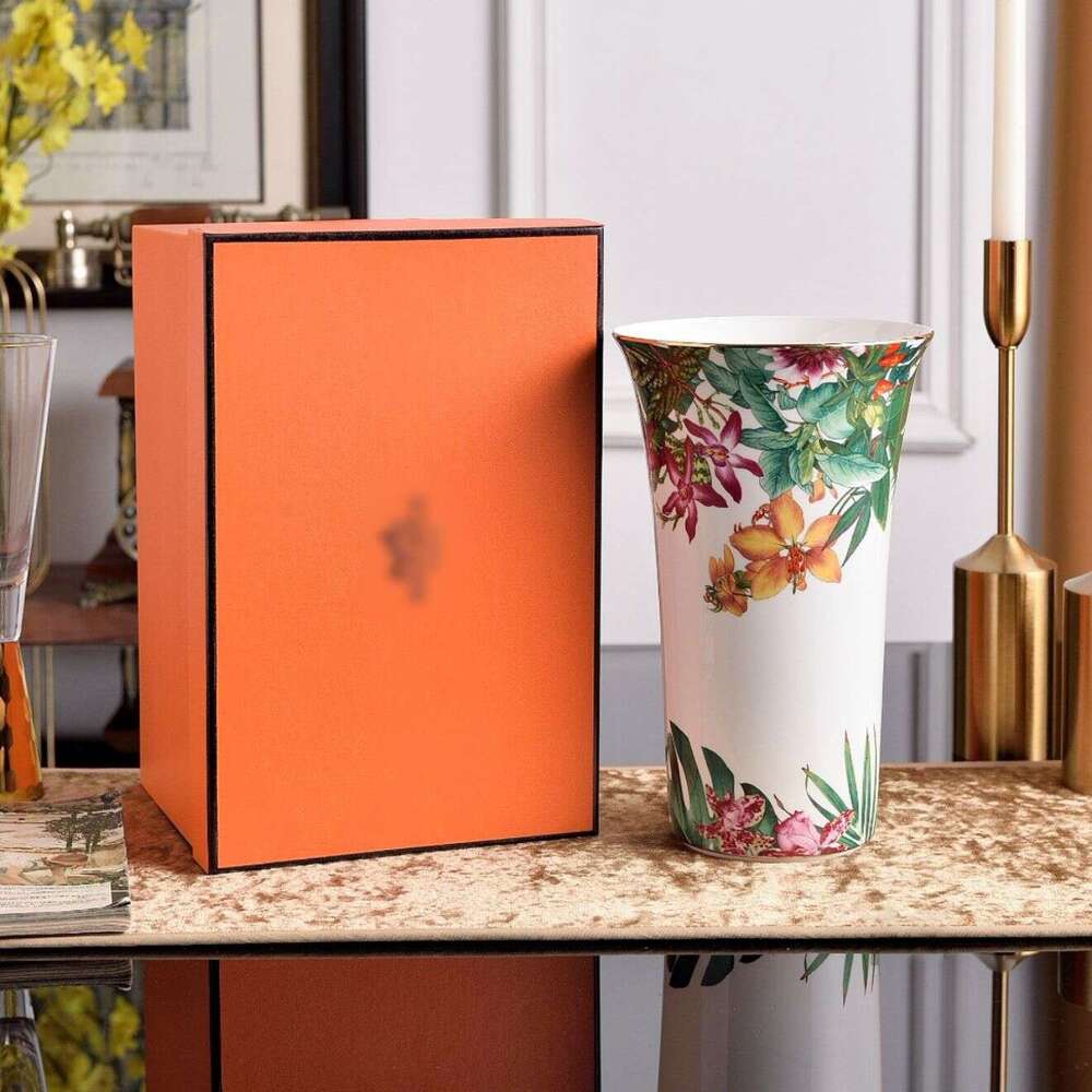 European Bone China Vase, Foyer Decoration, Study, Desktop, Living Room, Villa Area, Model Room