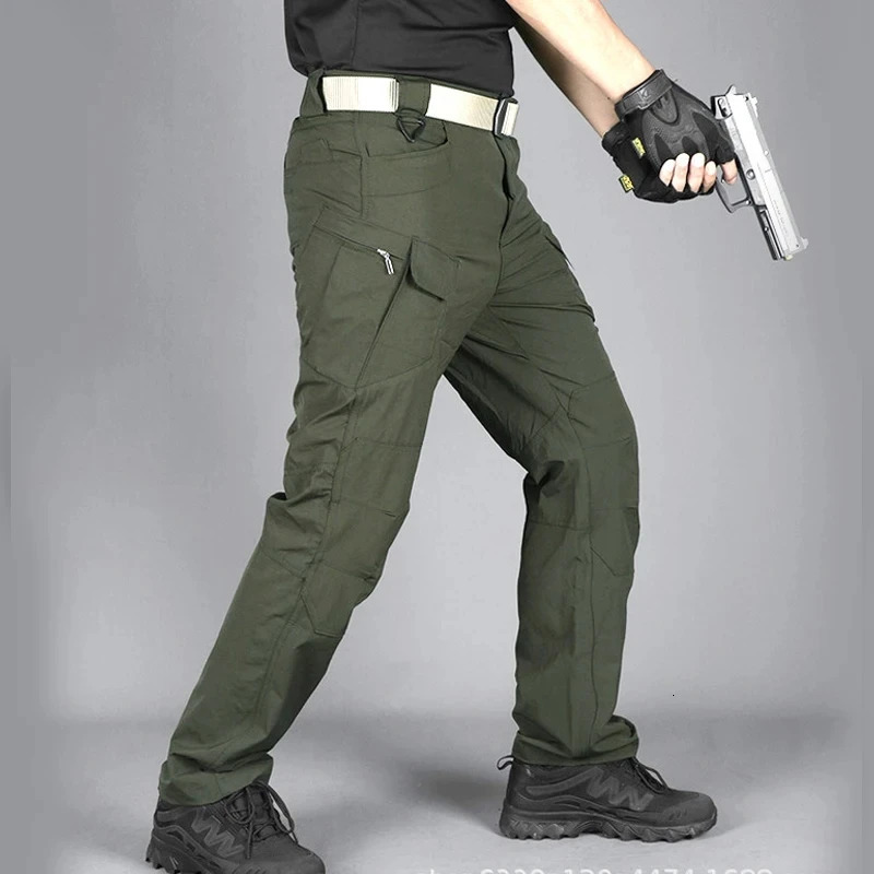 Quick drying pants for mens tactical ultrathin breathable military fan training outdoor work 250207