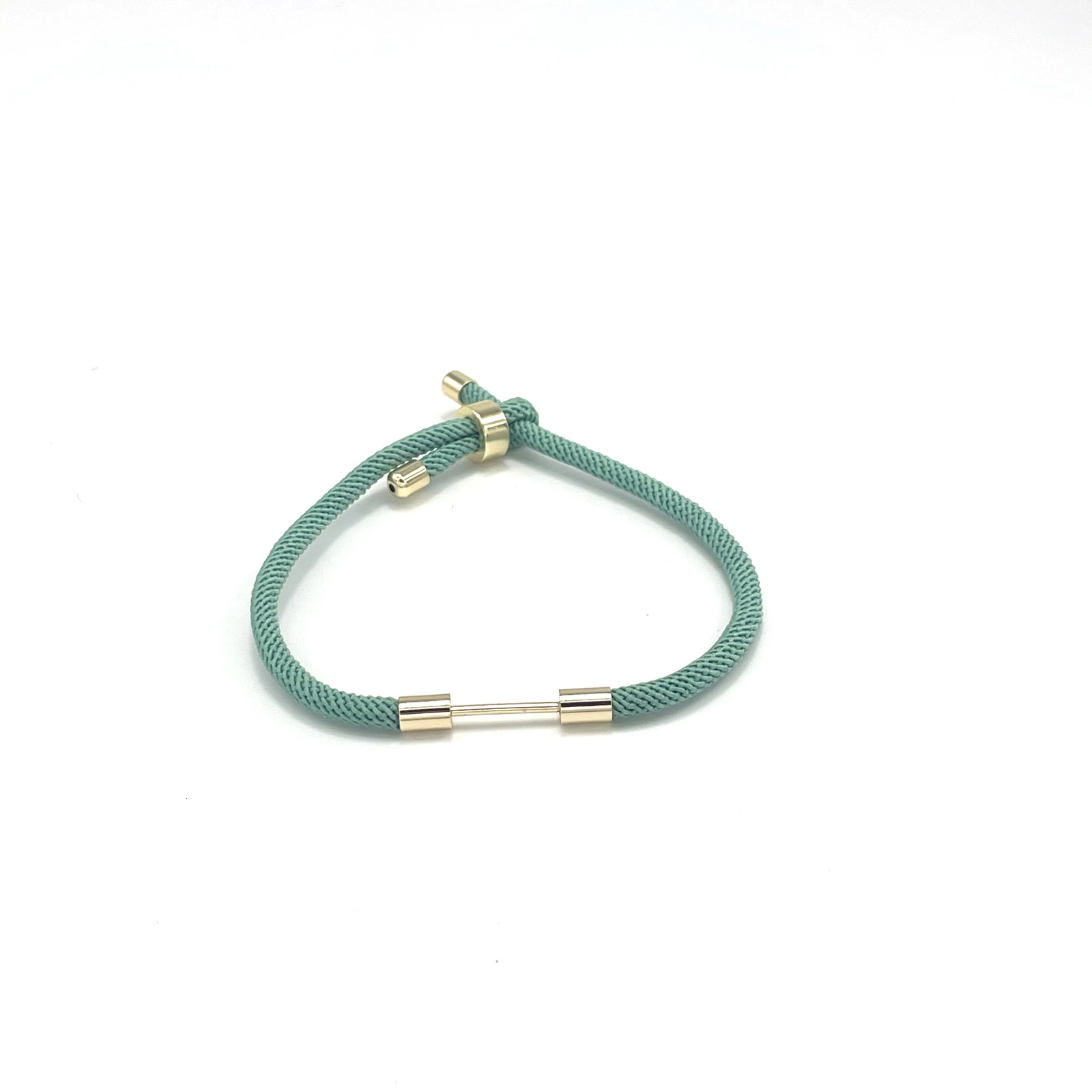 10pcs Braided Nylon Cord Pendant Bracelets Making Slider Adjustable Semi-finished DIY Jewelry 250221