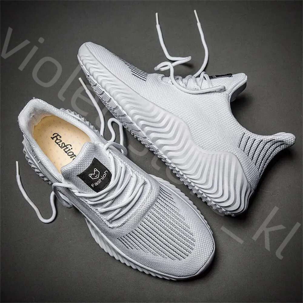 Men Shoes White Sneakers Outdoor Breathable Mesh Men Running Shoes Lightweight Tennis Shoes For Men 340