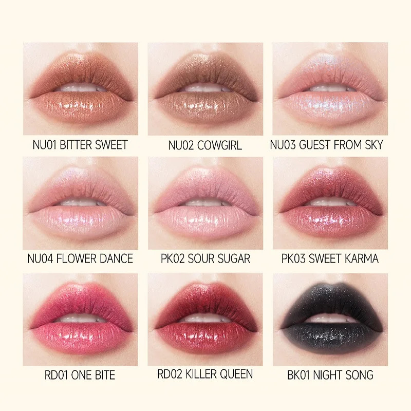 FOCALLURE Glitter Lip Balm 8 Colors Shimmer Lips Plumper Moisturizing Lipstick Long Lasting Waterproof Lip Care Makeup Cosmetics 250121