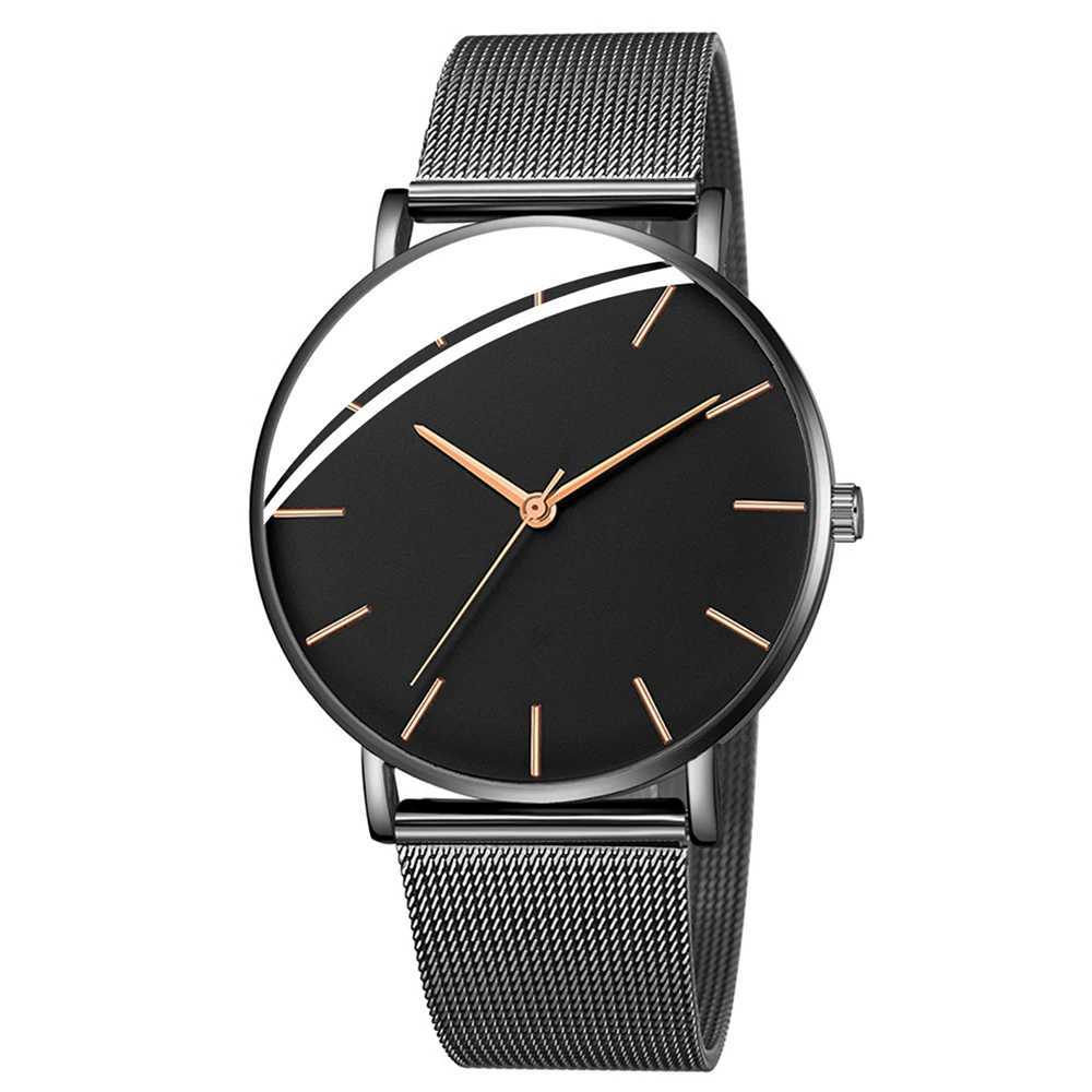 2024 Minimalist Men Fashion Ultra Thin Watches Simple Men Business Stainless Steel Mesh Belt Quartz Watch Leisure Men Watch Z250207