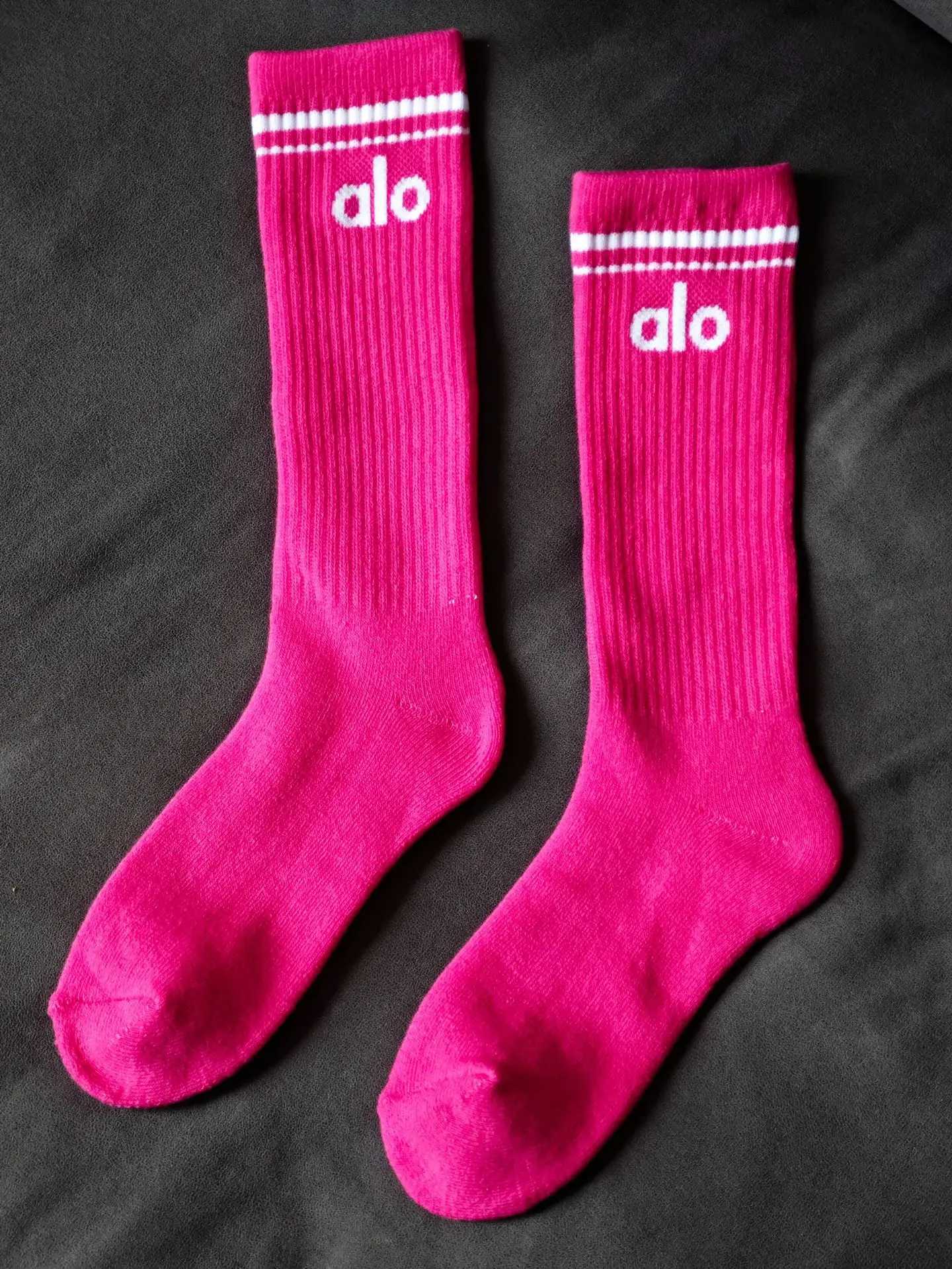 Yoga Outfit 2025 Men women couples yoga socks pure cotton four seasons outdoor sports leisure comfortable long tube H250207