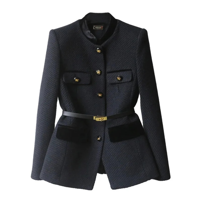 2025 Women Blazer Coat Spring Autumn Casual Elegant Female Suit Jacket SingleBreasted Ladies Long Sleeve Trench Outerwear 250113