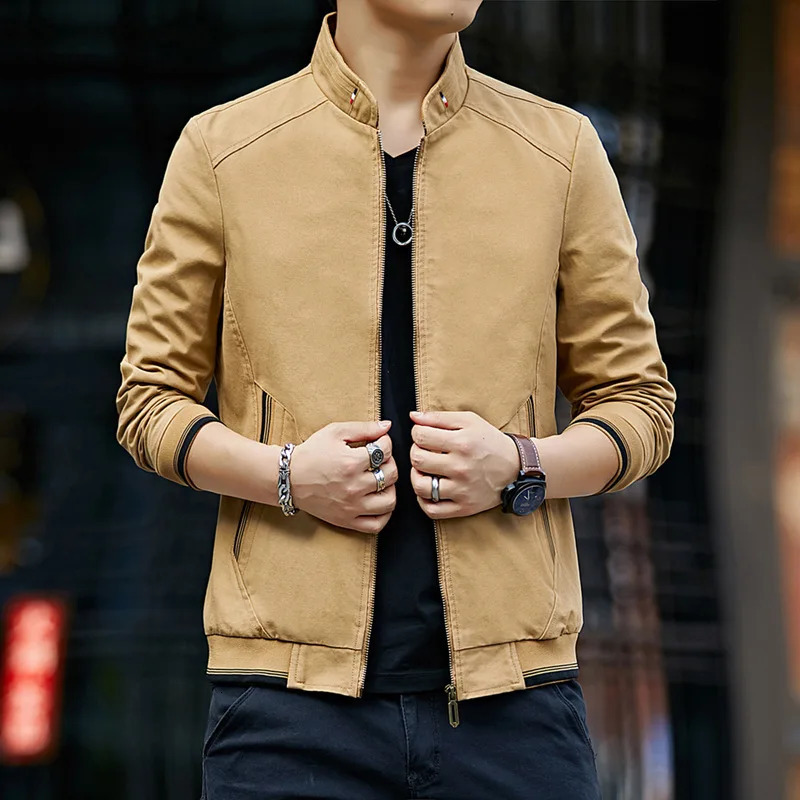 Top Grade cotton Autum Winter Fashion Men Cardigan top Black Korean Casual Coats Jacket Mens Clothing M4XL golf 250207