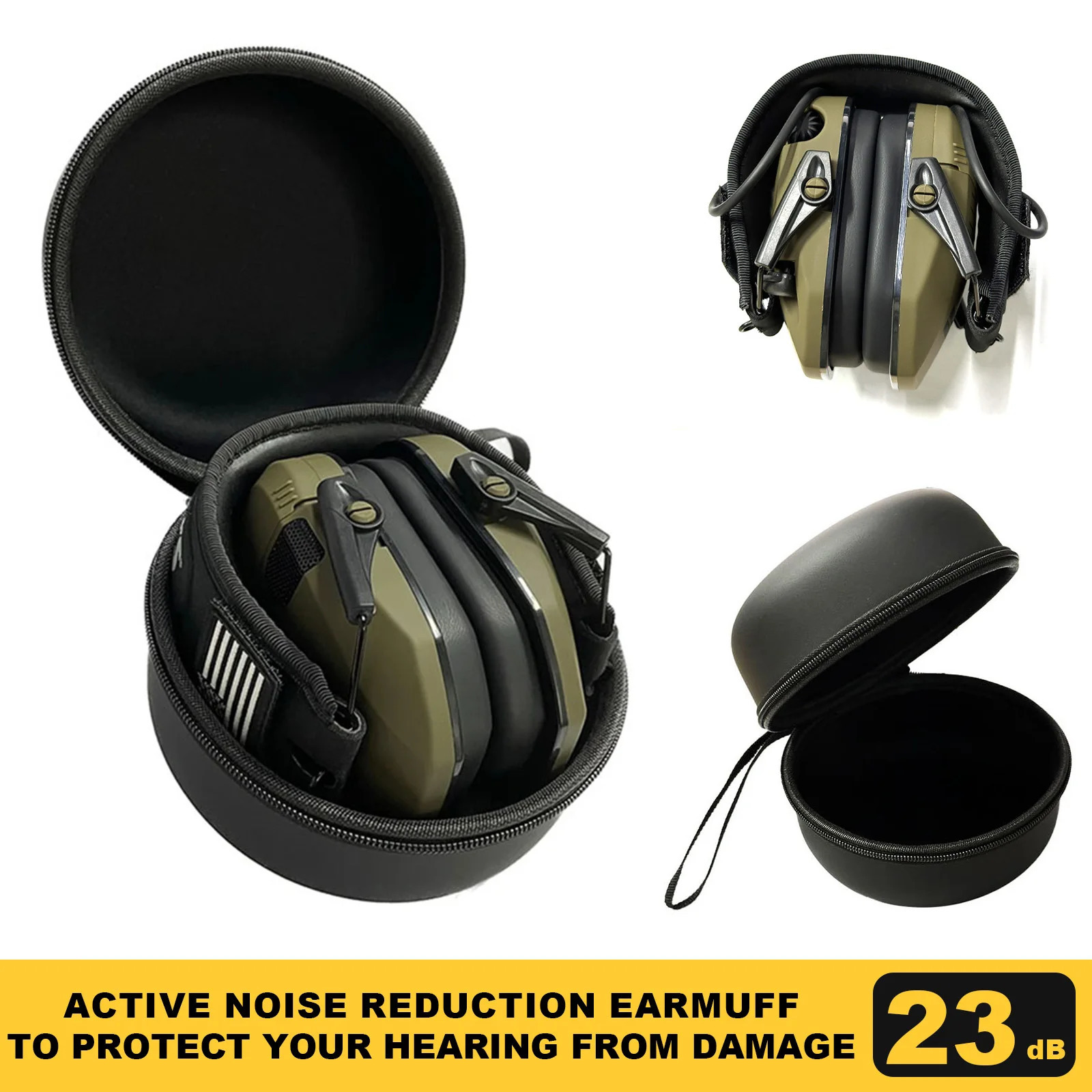 Electronic Shooting Headset Headphones for Hearing Protection Ear Protect Noise Reduction Active Hunting Tactical Earmuff 250207