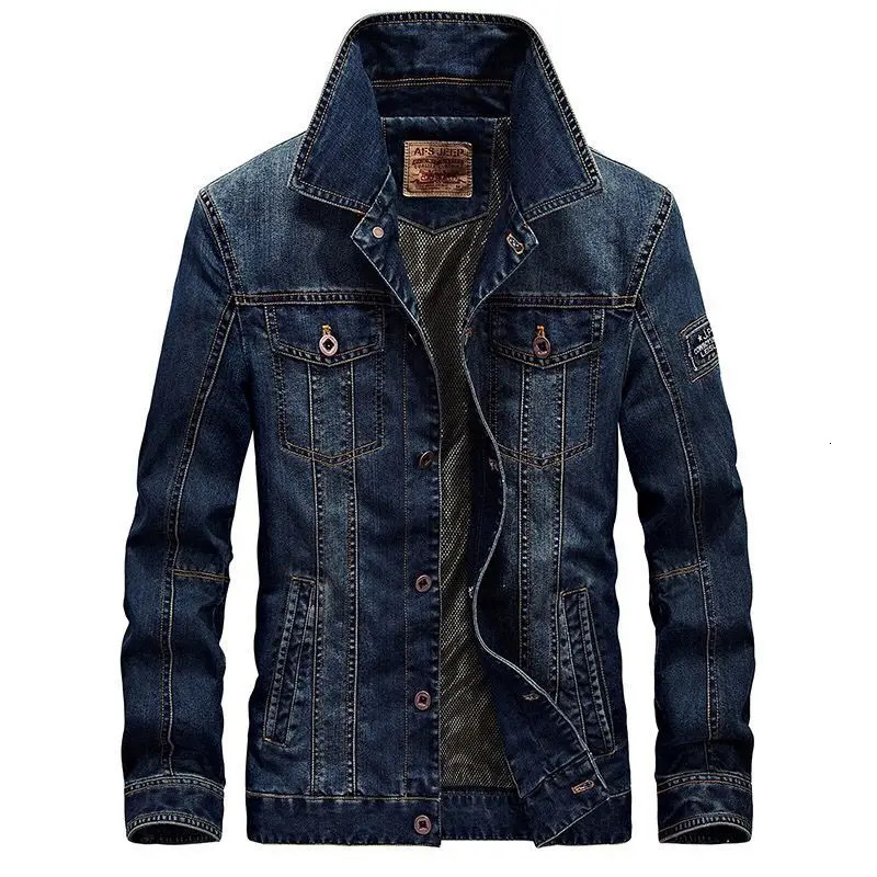 Mens Spring Fashion Denim Jacket Jeans Top Quality Male Winter Bomber Outwear Coats Plus Size 4XL 250208Z