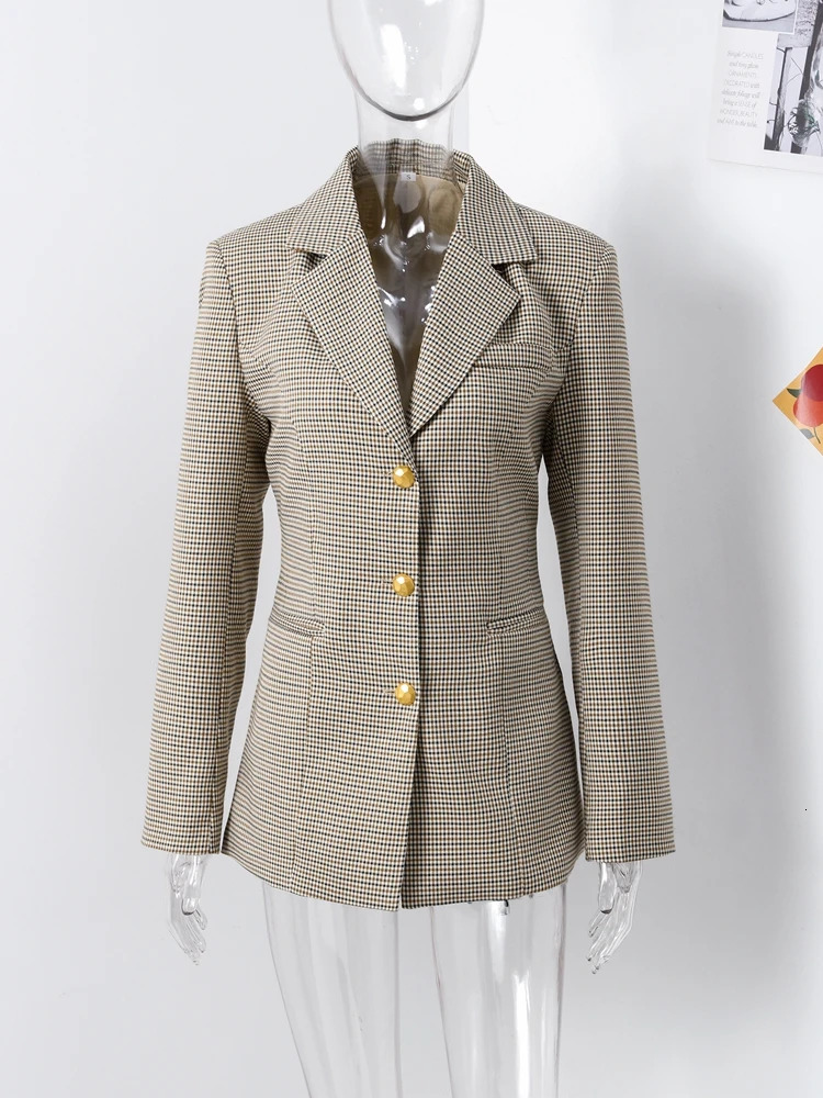 Fashion collar jacket for women fashionable shoulder strap single chest notch pad set elegant street 250208Z