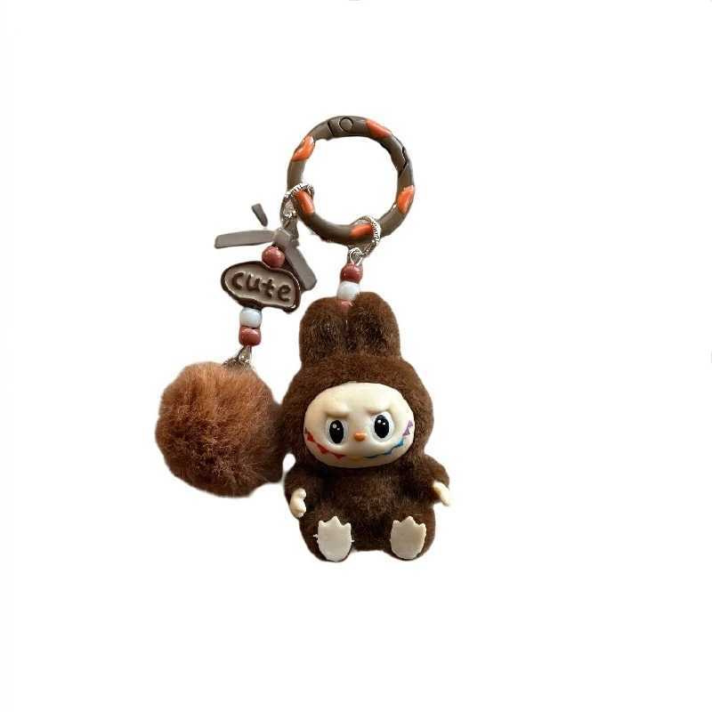 The Monsters Labubu Sit-Down Par Series Anime Figure Plush Pendant Doll And Hobbies Ornaments Kids Christmas Gift Z250208
