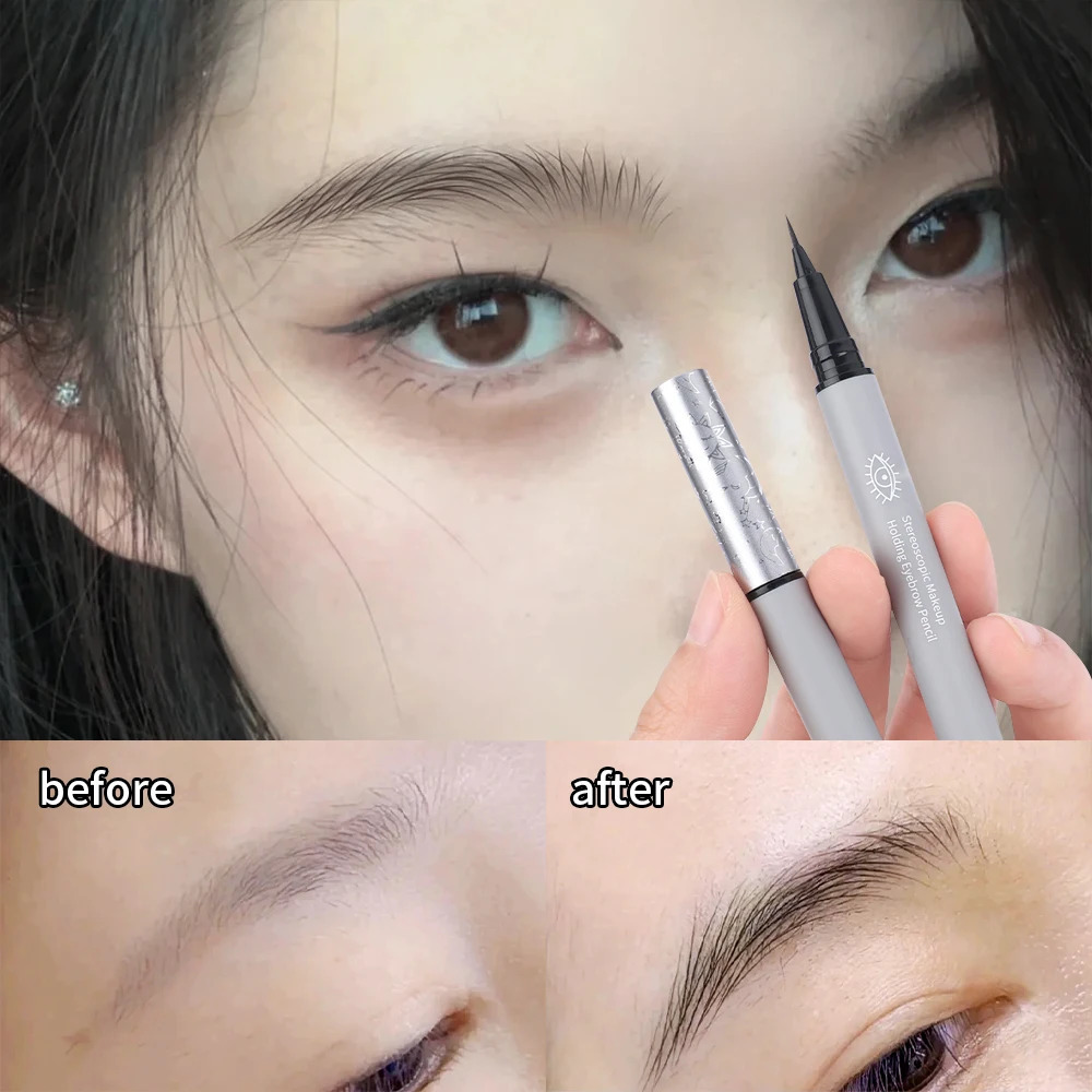 Ultra Fine Water Liquid Eyebrow Pencil Waterproof Long Lasting Eyeliner Lying Silkworm Pen Tattoo Eye Makeup Tools 250108