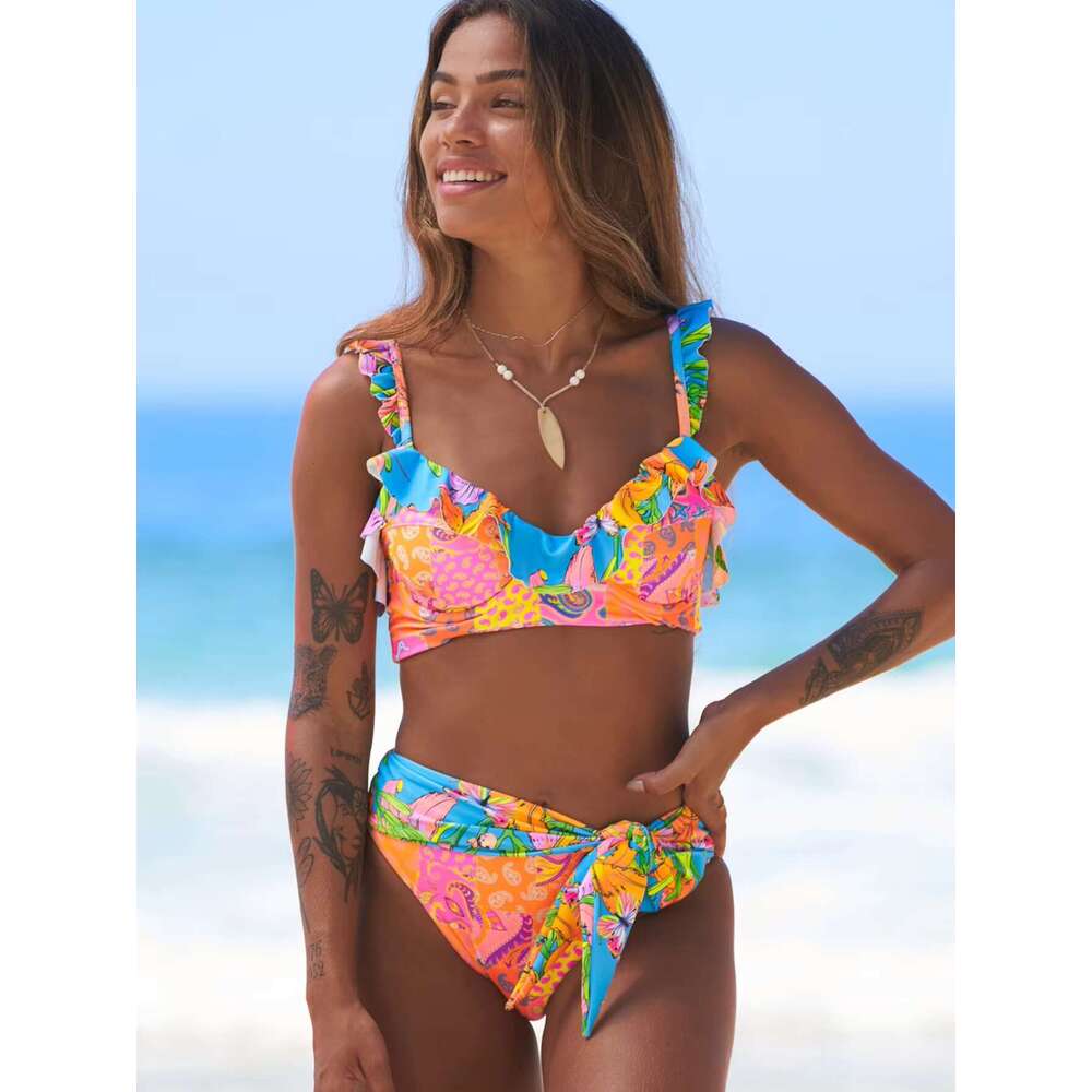 2025 Sexy Brazilian Bikinis Women Swimsuit Padded Swimwear Halter Bikini Set Push Up Beach Wear Bathing Suit Swimming Maillot