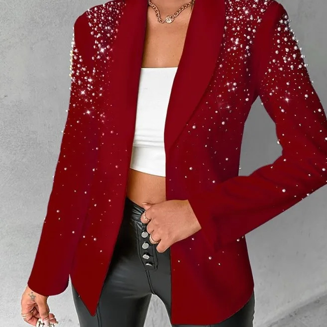 Blazers for Women Clothing Streetwear Autumn Fashion Versatile Casual Long Sleeves Y2k Small Suit Females Wear 250208wtt