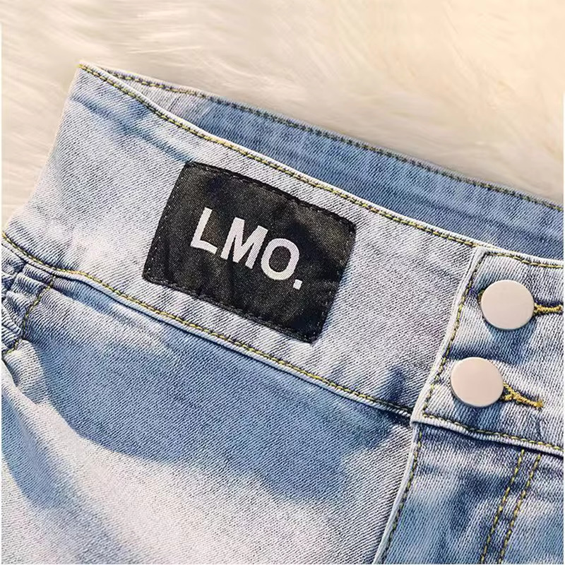 2025 New Women's Designer Chic Drawstring Pleated Denim High Waisted A-e Jeans With Pockets, Casual Slim Fit Shorts Summer Pants
