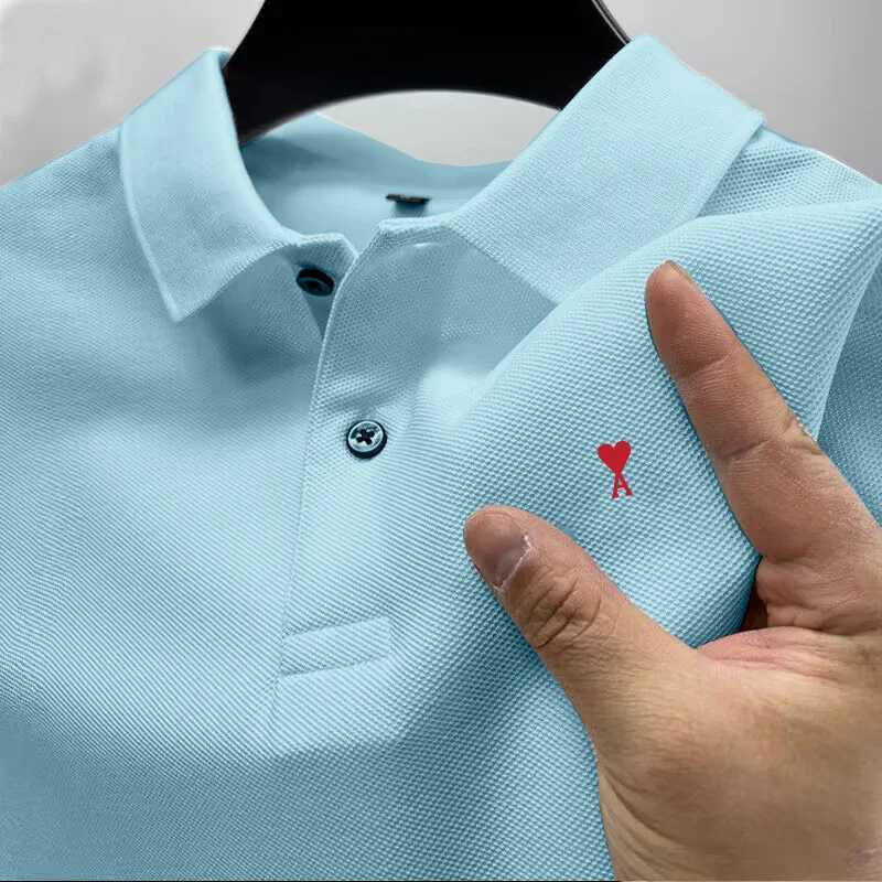 Mens comfortable and breathable polo shirt minimalist top elegant beautiful hot selling high-end fashion summer 2025T250207
