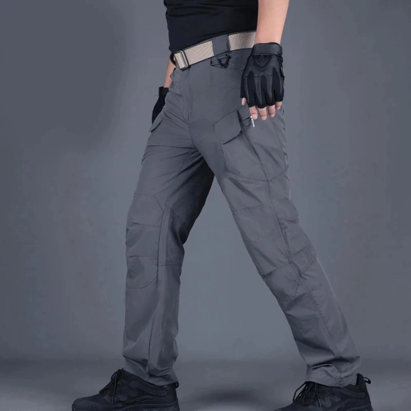 Quick drying pants for mens tactical ultrathin breathable military fan training outdoor work 250207