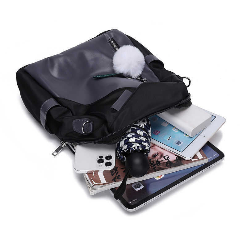 Womens shoulder bag new Korean version crossbody womens bag Oxford cloth large capacity casual shoulder bag womens bag